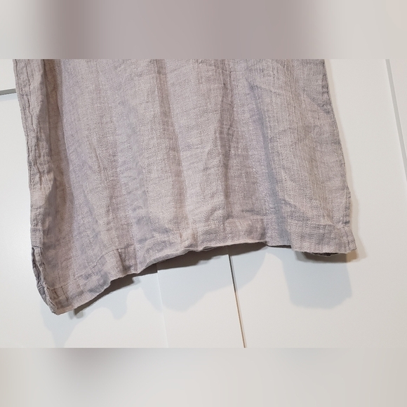 J. Jill Linen Pure Jill Shirt Dress Tunic Gray Lagenloook 100% Linen Sz … - Picture 11 of 12